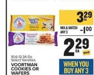 Food Lion Voortman cookies or wafers offer