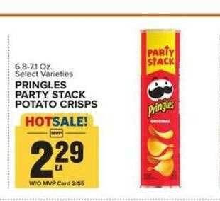 Food Lion Pringles party stack potato crisps offer