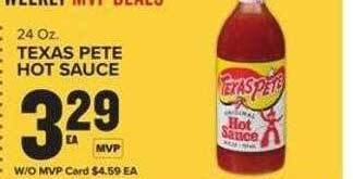 Food Lion Texas pete hot sauce offer