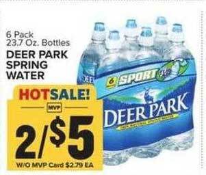 Food Lion Deer park spring water offer