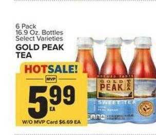 Food Lion Gold peak tea offer