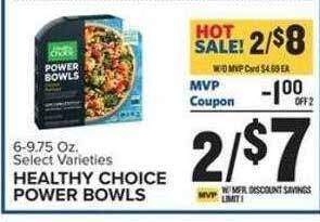Food Lion Healthy choice power bowls offer