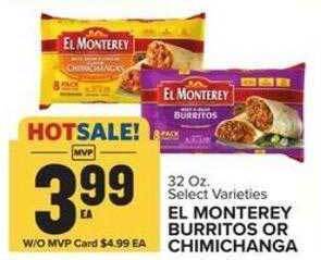 Food Lion El monterey burritos or chimichanga offer