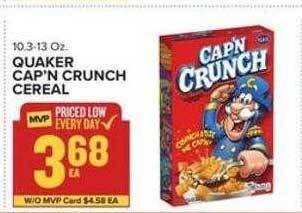 Food Lion Quaker cap'n crunch cereal offer