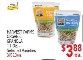 Ingles Markets Harvest farms organic granola offer