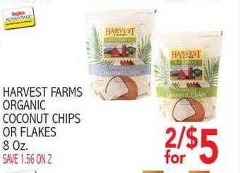 Ingles Markets Harvest farms organic coconut chips or flakes offer