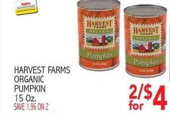 Ingles Markets Harvest farms organic pumpkin offer