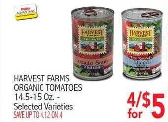 Ingles Markets Harvest farms organic tomatoes offer