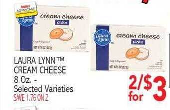 Ingles Markets Laura lynn cream cheese offer