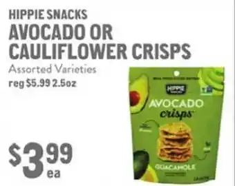 New Seasons Market Hippie snacks avocado or cauliflower crisps offer