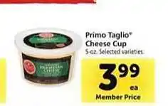 Safeway Primo taglio cheese cup selected varieties offer