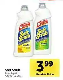 Safeway Soft scrub liquid selected varieties offer