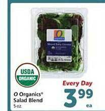 Safeway O organics salad blend offer