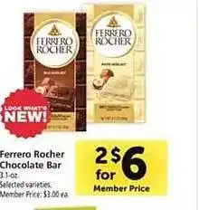 Safeway Ferrero rocher chocolate bar offer
