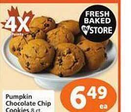 Safeway Pumpkin chocolate chip cookies offer