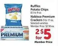 Safeway Ruffles potato chips nabisco premium crackers offer