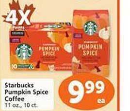 Safeway Starbucks pumpkin spice coffee offer