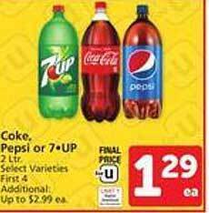 Safeway Coke pepsi or 7-up offer