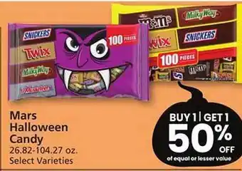 Safeway Mars halloween candy offer