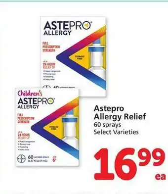 Safeway Astepro allergy relief offer