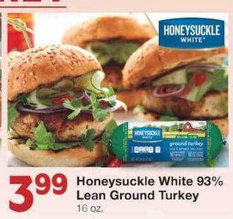 United Supermarkets Honeysuckle white 93% lean ground turkey offer
