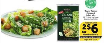 Vons Taylor farms chopped salad kits offer