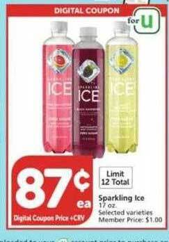 Vons Sparkling ice offer