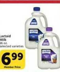 Vons Lactaid milk offer