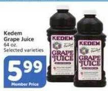 Vons Kedem grape juice offer