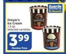 Vons Dreyer's ice cream offer