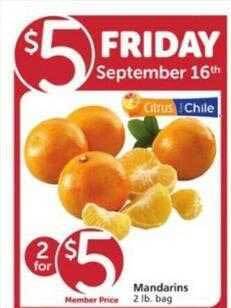 Vons Mandarins offer