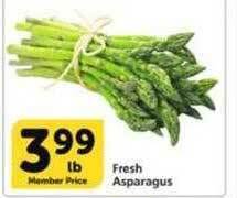 Vons Fresh asparagus offer