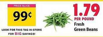 Festival Foods Fresh green beans offer
