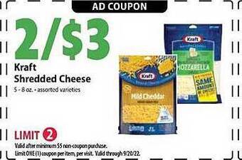 Festival Foods Kraft shredded cheese offer