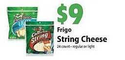 Festival Foods Frigo string cheese offer