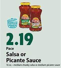 Festival Foods Pace salsa or picante sauce offer