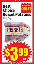 Food Giant Best choice russet potatoes offer