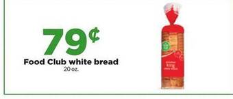 Hy-Vee Food club white bread offer