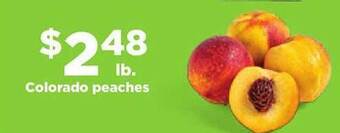 Hy-Vee Colorado peaches offer