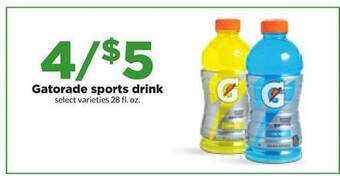 Hy-Vee Gatorade sports drink offer