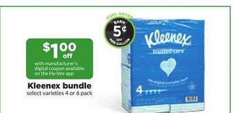 Hy-Vee Kleenex bundle offer