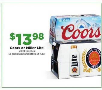 Hy-Vee Coors or miller lite offer