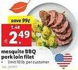 Lidl Mesquite bbq pork loin filet offer