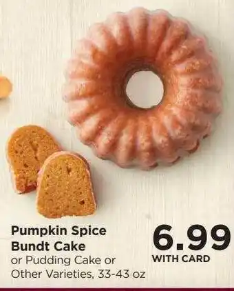 Pumpkins spice bundt cake
