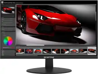Walmart Sceptre 20" ultra thin 1600x900 hdmi vga 75hz 5ms frameless led monitor - e205w-16003r offer