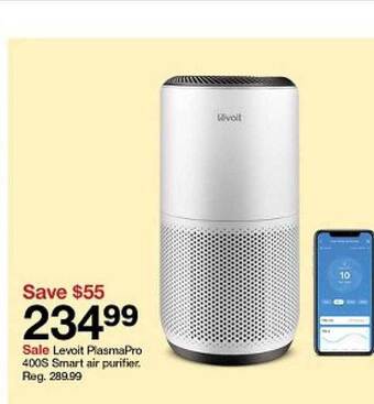 Target Levoit plasmapro 400s smart air purifier offer