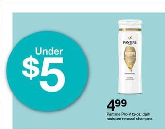 Target Pantene pro-v daily moisture renewal shampoo offer