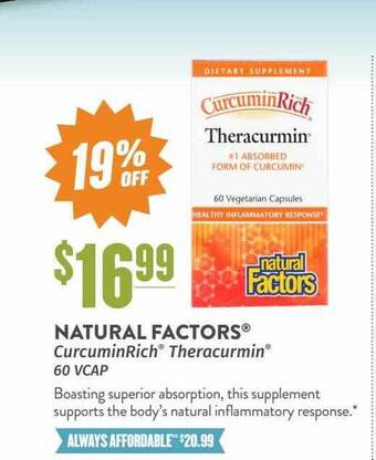 Natural Grocers Natural factors curcuminrich theracurmin offer