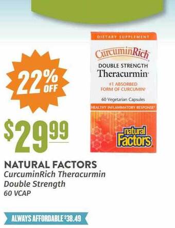 Natural Grocers Natural factors curcuminrich theracurmin double strength offer