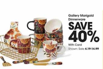 Fred Meyer Gallery marigold dinnerware offer